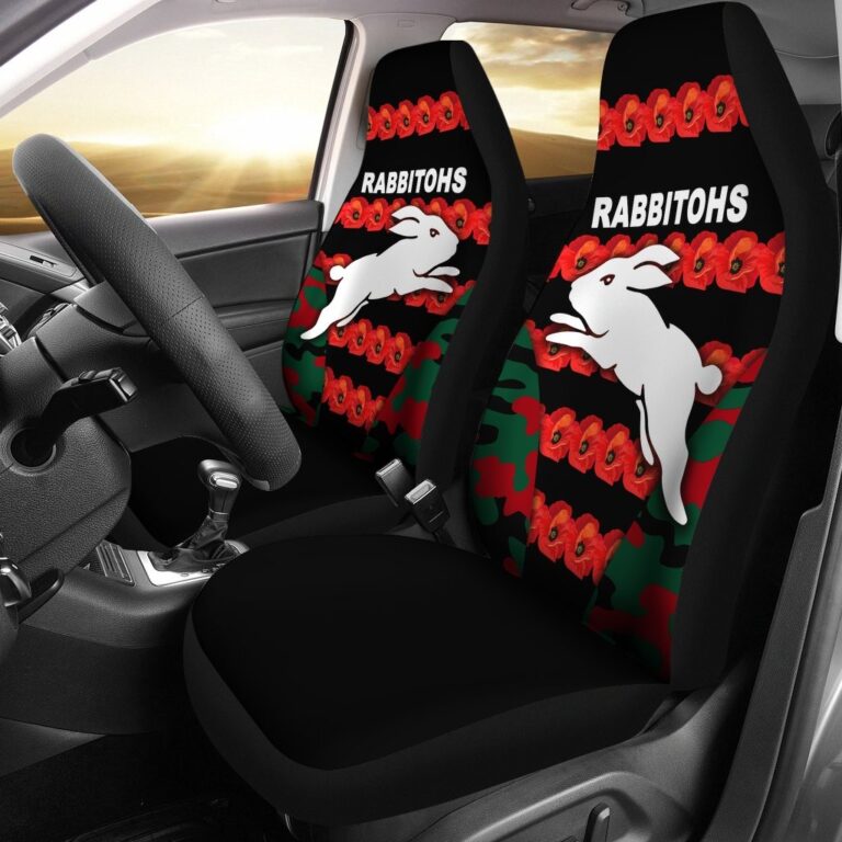 National Rugby League store - Loyal fans of South Sydney Rabbitohs's Set 2 Car Seat Cover:vintage National Rugby League suit,uniform,apparel,shirts,merch,hoodie,jackets,shorts,sweatshirt,outfits,clothes