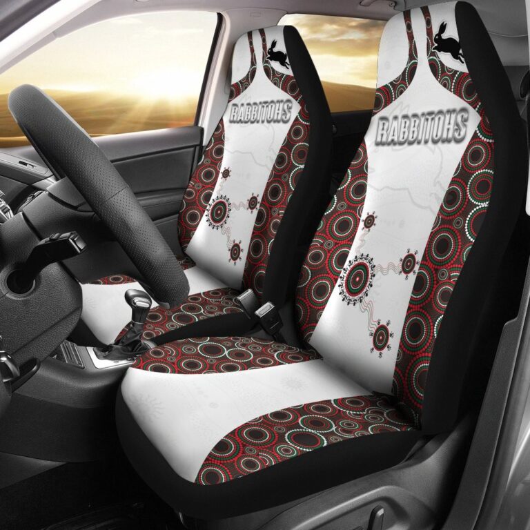 National Rugby League store - Loyal fans of South Sydney Rabbitohs's Set 2 Car Seat Cover:vintage National Rugby League suit,uniform,apparel,shirts,merch,hoodie,jackets,shorts,sweatshirt,outfits,clothes