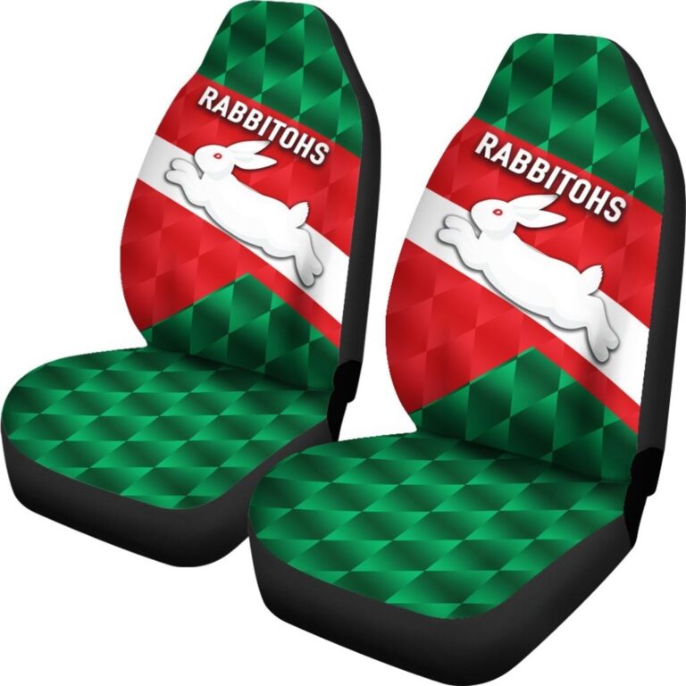 National Rugby League store - Loyal fans of South Sydney Rabbitohs's Set 2 Car Seat Cover:vintage National Rugby League suit,uniform,apparel,shirts,merch,hoodie,jackets,shorts,sweatshirt,outfits,clothes