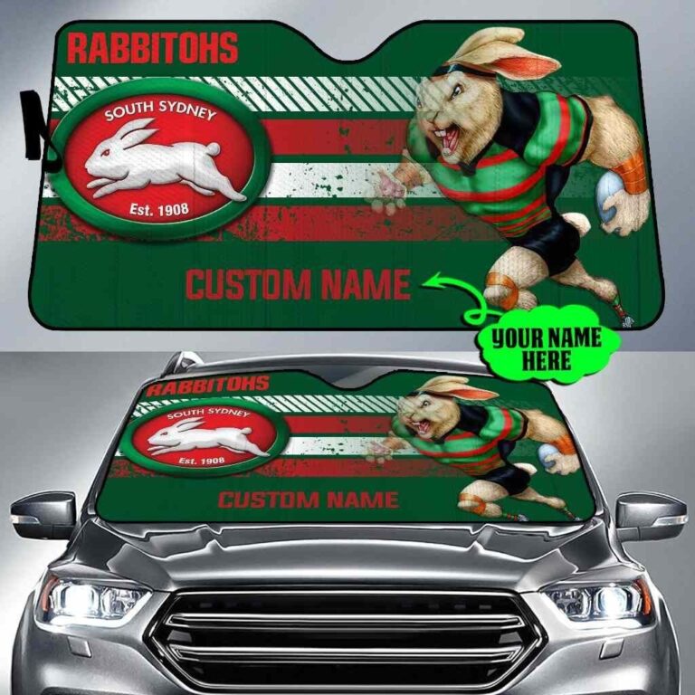 National Rugby League store - Loyal fans of South Sydney Rabbitohs's Auto Sun Shades:vintage National Rugby League suit,uniform,apparel,shirts,merch,hoodie,jackets,shorts,sweatshirt,outfits,clothes