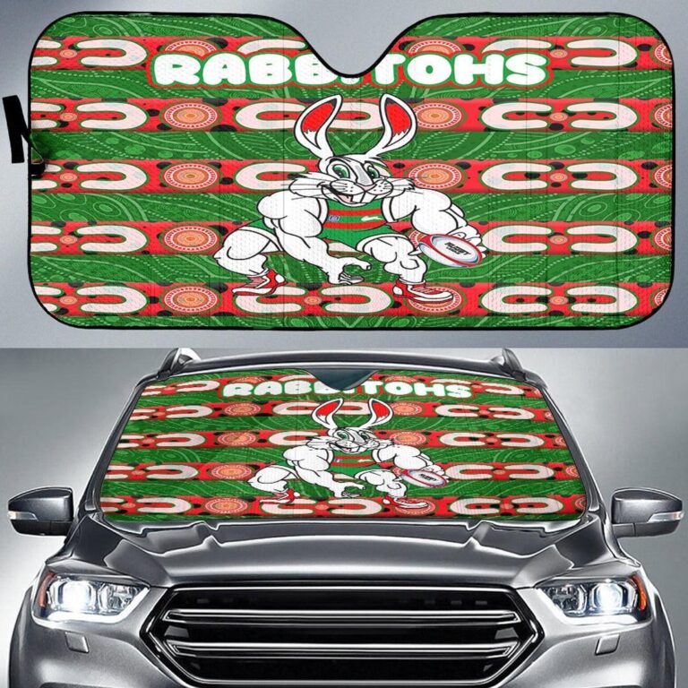 National Rugby League store - Loyal fans of South Sydney Rabbitohs's Auto Sun Shades:vintage National Rugby League suit,uniform,apparel,shirts,merch,hoodie,jackets,shorts,sweatshirt,outfits,clothes
