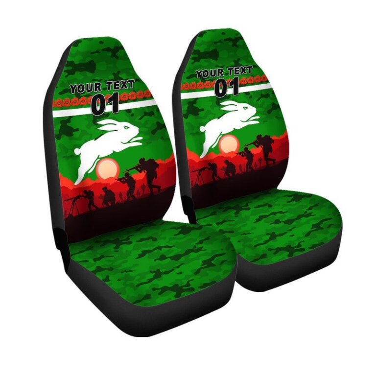 National Rugby League store - Loyal fans of South Sydney Rabbitohs's Set 2 Car Seat Cover:vintage National Rugby League suit,uniform,apparel,shirts,merch,hoodie,jackets,shorts,sweatshirt,outfits,clothes