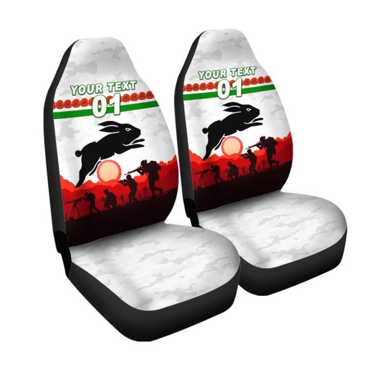 National Rugby League store - Loyal fans of South Sydney Rabbitohs's Set 2 Car Seat Cover:vintage National Rugby League suit,uniform,apparel,shirts,merch,hoodie,jackets,shorts,sweatshirt,outfits,clothes