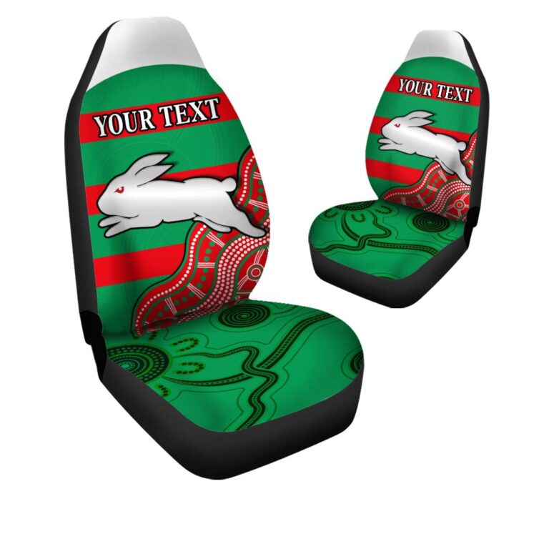 National Rugby League store - Loyal fans of South Sydney Rabbitohs's Set 2 Car Seat Cover:vintage National Rugby League suit,uniform,apparel,shirts,merch,hoodie,jackets,shorts,sweatshirt,outfits,clothes
