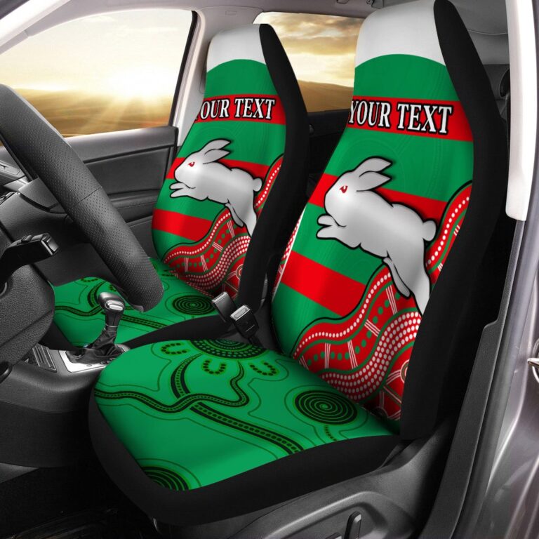 National Rugby League store - Loyal fans of South Sydney Rabbitohs's Set 2 Car Seat Cover:vintage National Rugby League suit,uniform,apparel,shirts,merch,hoodie,jackets,shorts,sweatshirt,outfits,clothes