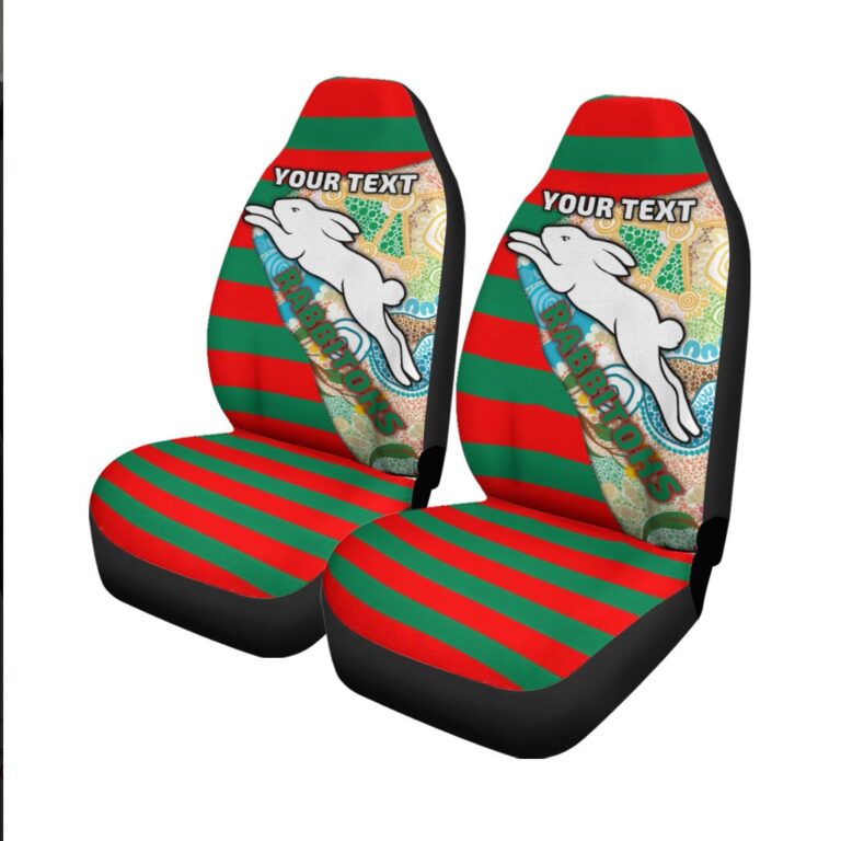 National Rugby League store - Loyal fans of South Sydney Rabbitohs's Set 2 Car Seat Cover:vintage National Rugby League suit,uniform,apparel,shirts,merch,hoodie,jackets,shorts,sweatshirt,outfits,clothes