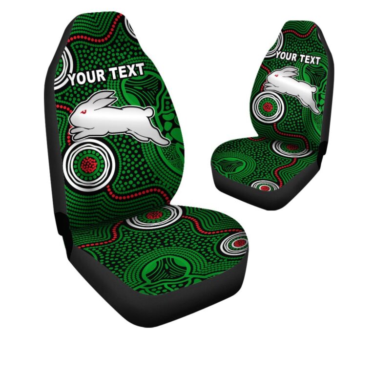 National Rugby League store - Loyal fans of South Sydney Rabbitohs's Set 2 Car Seat Cover:vintage National Rugby League suit,uniform,apparel,shirts,merch,hoodie,jackets,shorts,sweatshirt,outfits,clothes
