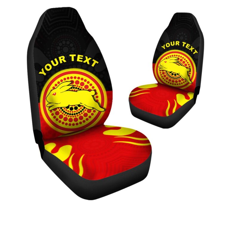 National Rugby League store - Loyal fans of South Sydney Rabbitohs's Set 2 Car Seat Cover:vintage National Rugby League suit,uniform,apparel,shirts,merch,hoodie,jackets,shorts,sweatshirt,outfits,clothes