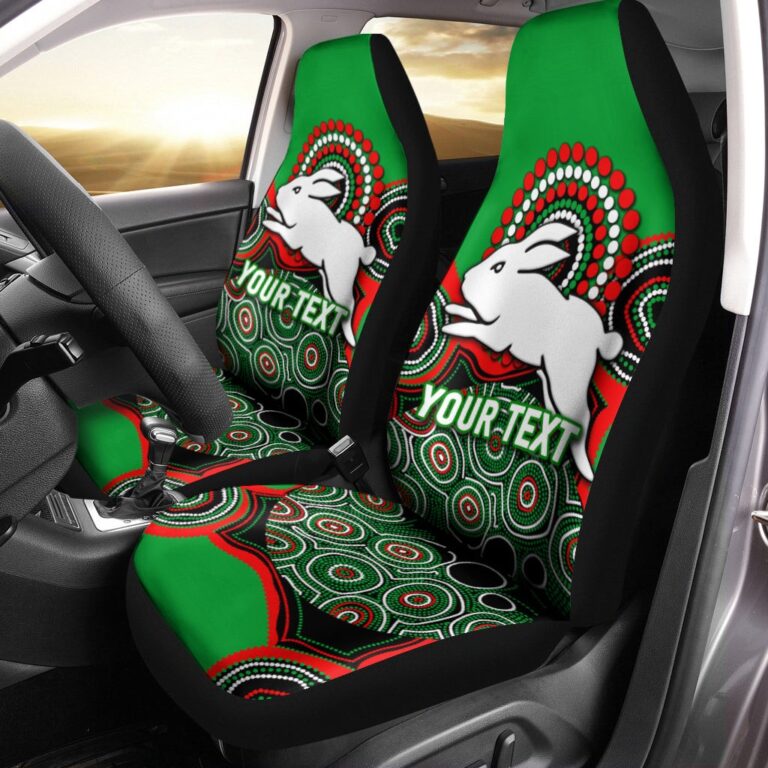 National Rugby League store - Loyal fans of South Sydney Rabbitohs's Set 2 Car Seat Cover:vintage National Rugby League suit,uniform,apparel,shirts,merch,hoodie,jackets,shorts,sweatshirt,outfits,clothes