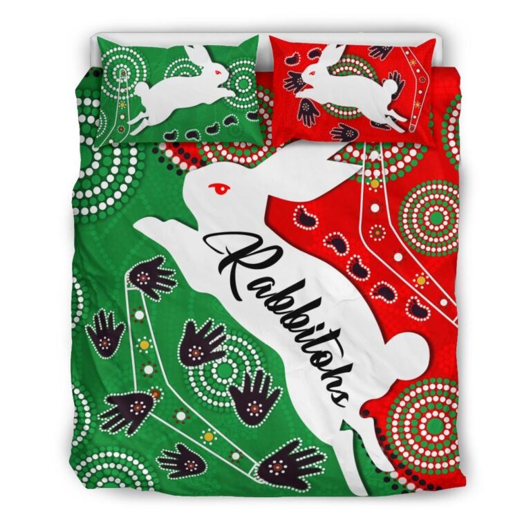 National Rugby League store - Loyal fans of South Sydney Rabbitohs's Bedding Duvet Cover + 1/2 Pillow Cases:vintage National Rugby League suit,uniform,apparel,shirts,merch,hoodie,jackets,shorts,sweatshirt,outfits,clothes