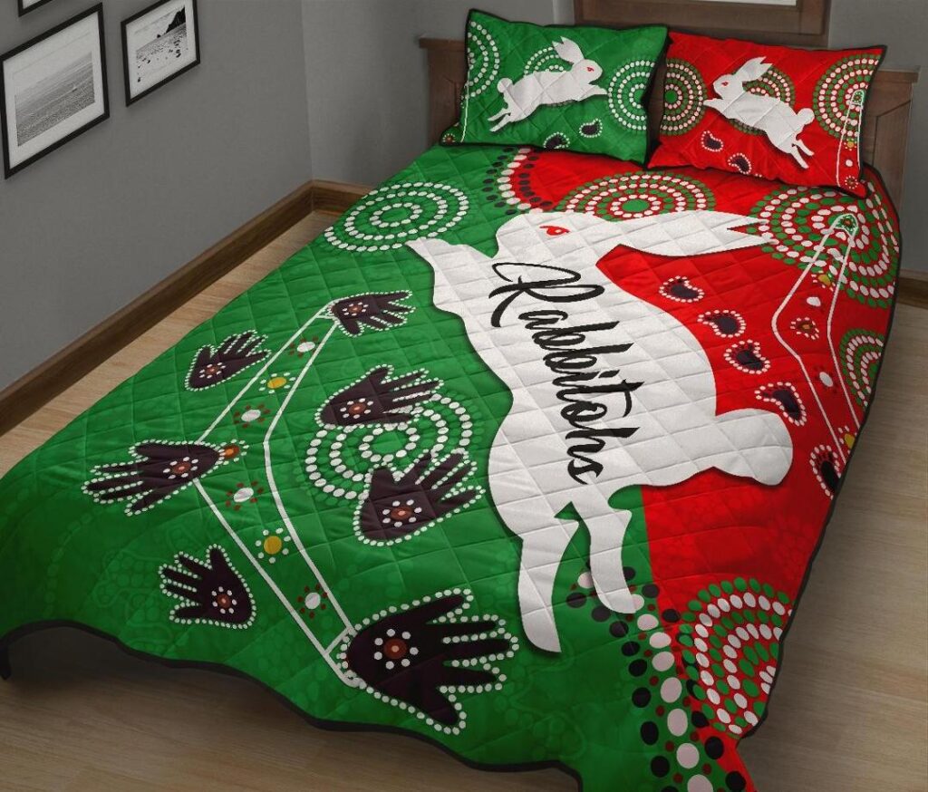 National Rugby League store - Loyal fans of South Sydney Rabbitohs's Quilt + 1/2 Pillow Cases:vintage National Rugby League suit,uniform,apparel,shirts,merch,hoodie,jackets,shorts,sweatshirt,outfits,clothes