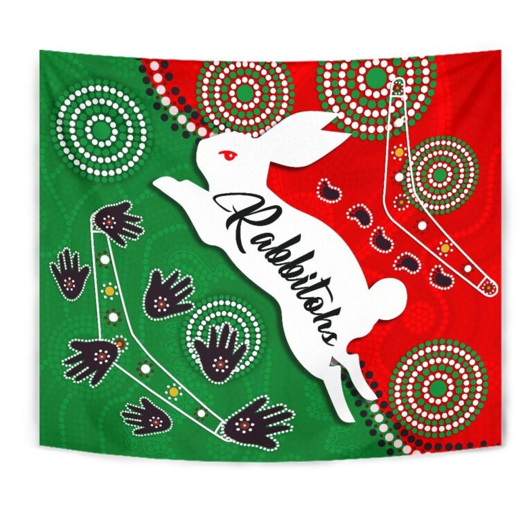 National Rugby League store - Loyal fans of South Sydney Rabbitohs's Wall Tapestry:vintage National Rugby League suit,uniform,apparel,shirts,merch,hoodie,jackets,shorts,sweatshirt,outfits,clothes