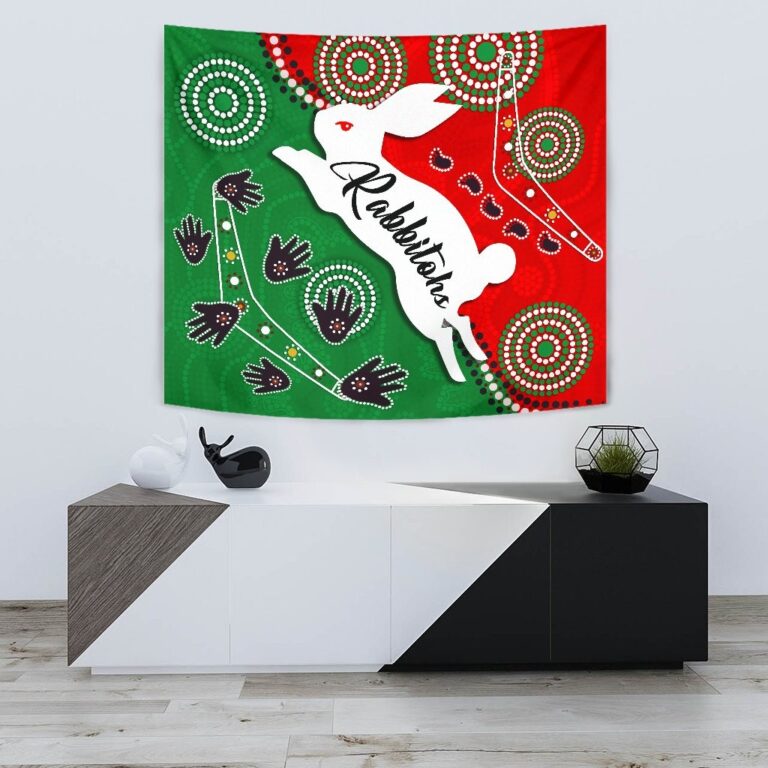 National Rugby League store - Loyal fans of South Sydney Rabbitohs's Wall Tapestry:vintage National Rugby League suit,uniform,apparel,shirts,merch,hoodie,jackets,shorts,sweatshirt,outfits,clothes