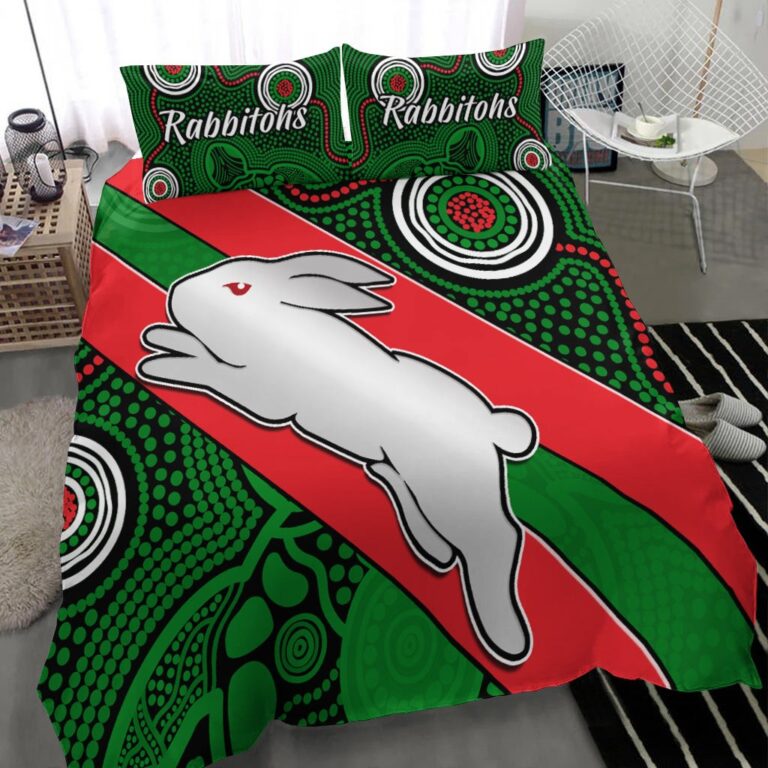 National Rugby League store - Loyal fans of South Sydney Rabbitohs's Bedding Duvet Cover + 1/2 Pillow Cases:vintage National Rugby League suit,uniform,apparel,shirts,merch,hoodie,jackets,shorts,sweatshirt,outfits,clothes