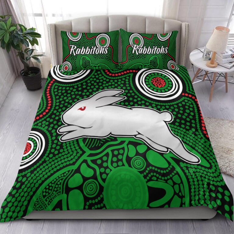 National Rugby League store - Loyal fans of South Sydney Rabbitohs's Bedding Duvet Cover + 1/2 Pillow Cases:vintage National Rugby League suit,uniform,apparel,shirts,merch,hoodie,jackets,shorts,sweatshirt,outfits,clothes
