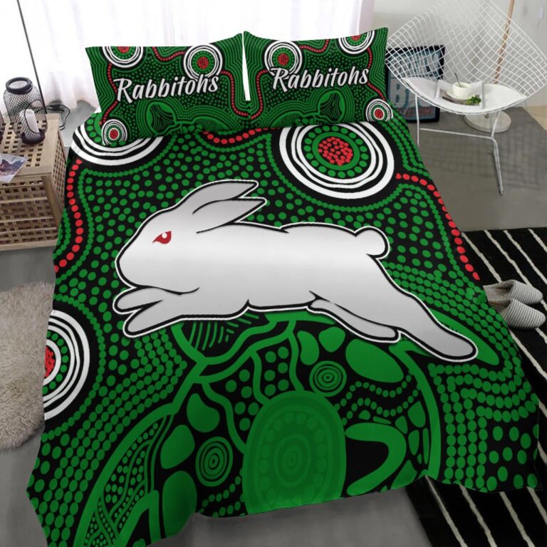 National Rugby League store - Loyal fans of South Sydney Rabbitohs's Bedding Duvet Cover + 1/2 Pillow Cases:vintage National Rugby League suit,uniform,apparel,shirts,merch,hoodie,jackets,shorts,sweatshirt,outfits,clothes