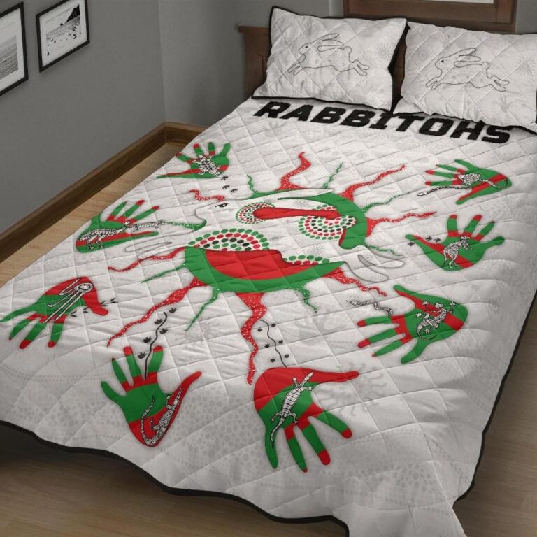 National Rugby League store - Loyal fans of South Sydney Rabbitohs's Quilt + 1/2 Pillow Cases:vintage National Rugby League suit,uniform,apparel,shirts,merch,hoodie,jackets,shorts,sweatshirt,outfits,clothes