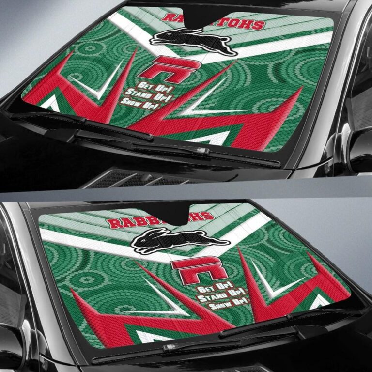 National Rugby League store - Loyal fans of South Sydney Rabbitohs's Auto Sun Shades:vintage National Rugby League suit,uniform,apparel,shirts,merch,hoodie,jackets,shorts,sweatshirt,outfits,clothes
