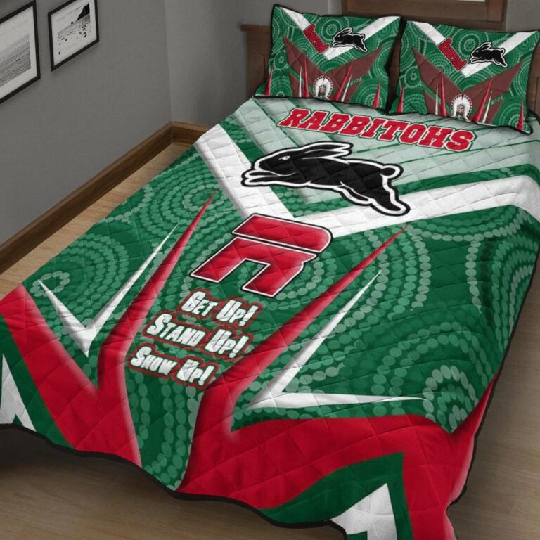 National Rugby League store - Loyal fans of South Sydney Rabbitohs's Quilt + 1/2 Pillow Cases:vintage National Rugby League suit,uniform,apparel,shirts,merch,hoodie,jackets,shorts,sweatshirt,outfits,clothes