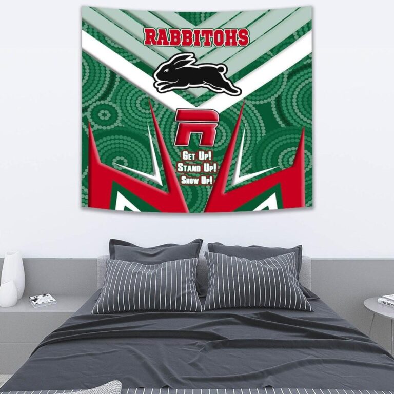National Rugby League store - Loyal fans of South Sydney Rabbitohs's Wall Tapestry:vintage National Rugby League suit,uniform,apparel,shirts,merch,hoodie,jackets,shorts,sweatshirt,outfits,clothes