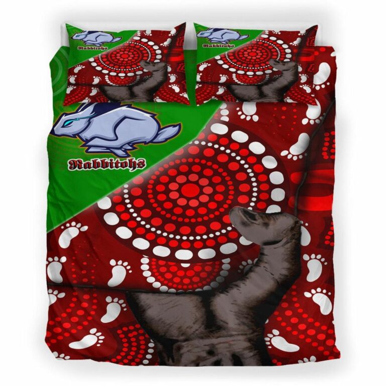 National Rugby League store - Loyal fans of South Sydney Rabbitohs's Bedding Duvet Cover + 1/2 Pillow Cases:vintage National Rugby League suit,uniform,apparel,shirts,merch,hoodie,jackets,shorts,sweatshirt,outfits,clothes