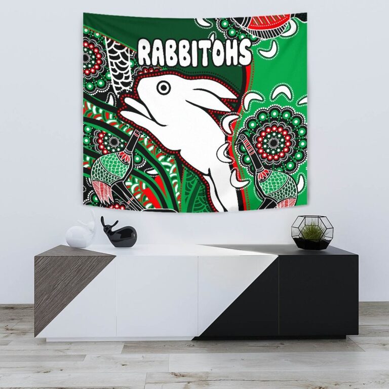 National Rugby League store - Loyal fans of South Sydney Rabbitohs's Wall Tapestry:vintage National Rugby League suit,uniform,apparel,shirts,merch,hoodie,jackets,shorts,sweatshirt,outfits,clothes