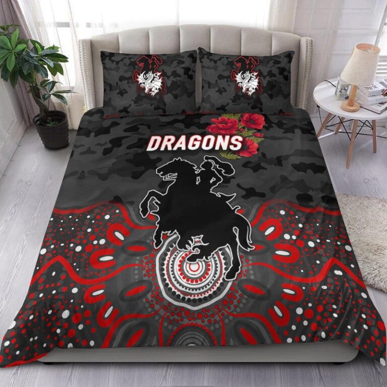 National Rugby League store - Loyal fans of St George Illawarra Dragons's Bedding Duvet Cover + 1/2 Pillow Cases:vintage National Rugby League suit,uniform,apparel,shirts,merch,hoodie,jackets,shorts,sweatshirt,outfits,clothes