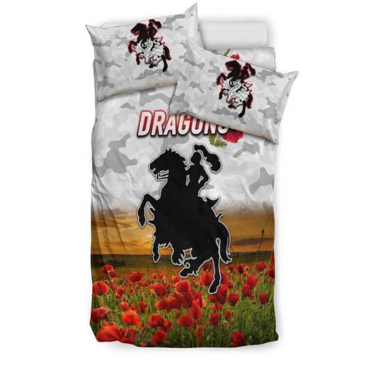 National Rugby League store - Loyal fans of St George Illawarra Dragons's Bedding Duvet Cover + 1/2 Pillow Cases:vintage National Rugby League suit,uniform,apparel,shirts,merch,hoodie,jackets,shorts,sweatshirt,outfits,clothes