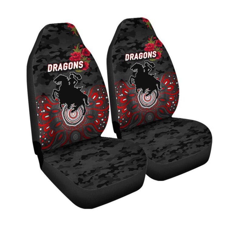 National Rugby League store - Loyal fans of St George Illawarra Dragons's Set 2 Car Seat Cover:vintage National Rugby League suit,uniform,apparel,shirts,merch,hoodie,jackets,shorts,sweatshirt,outfits,clothes