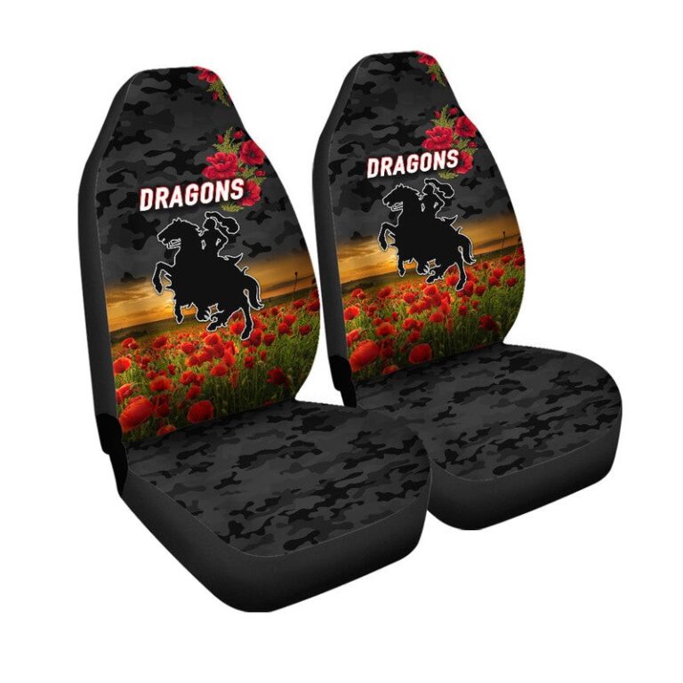 National Rugby League store - Loyal fans of St George Illawarra Dragons's Set 2 Car Seat Cover:vintage National Rugby League suit,uniform,apparel,shirts,merch,hoodie,jackets,shorts,sweatshirt,outfits,clothes