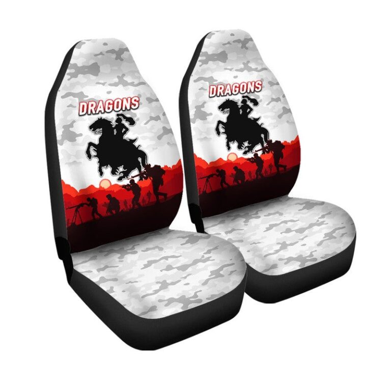 National Rugby League store - Loyal fans of St George Illawarra Dragons's Set 2 Car Seat Cover:vintage National Rugby League suit,uniform,apparel,shirts,merch,hoodie,jackets,shorts,sweatshirt,outfits,clothes