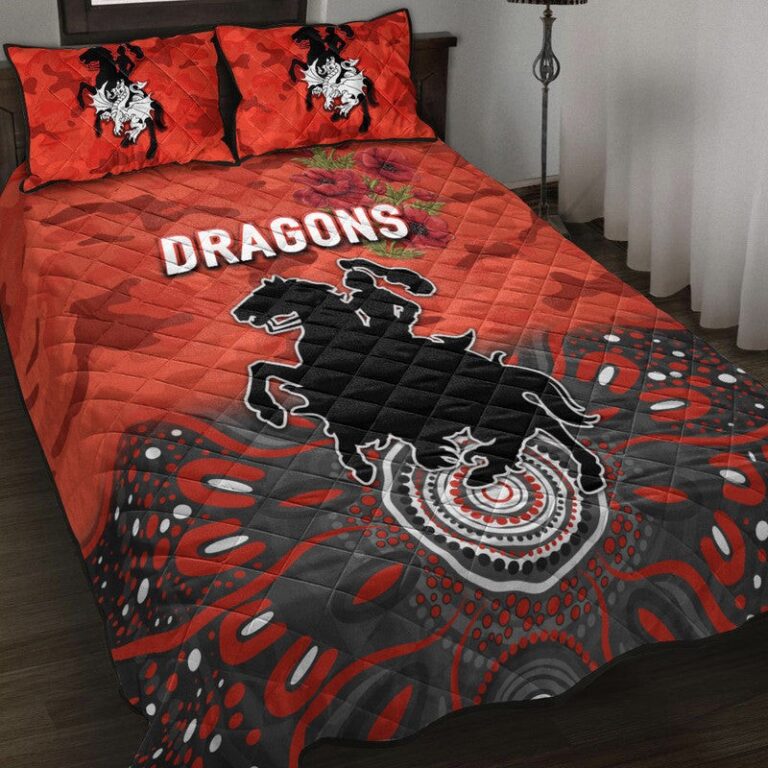 National Rugby League store - Loyal fans of St George Illawarra Dragons's Quilt + 1/2 Pillow Cases:vintage National Rugby League suit,uniform,apparel,shirts,merch,hoodie,jackets,shorts,sweatshirt,outfits,clothes