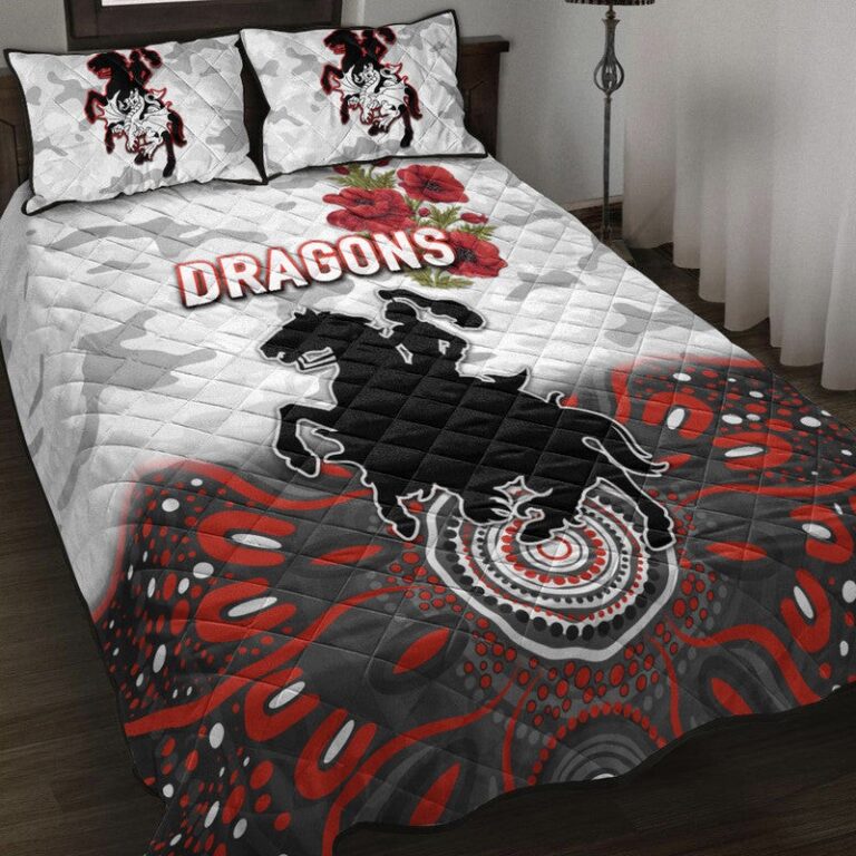 National Rugby League store - Loyal fans of St George Illawarra Dragons's Quilt + 1/2 Pillow Cases:vintage National Rugby League suit,uniform,apparel,shirts,merch,hoodie,jackets,shorts,sweatshirt,outfits,clothes