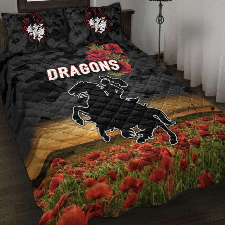National Rugby League store - Loyal fans of St George Illawarra Dragons's Quilt + 1/2 Pillow Cases:vintage National Rugby League suit,uniform,apparel,shirts,merch,hoodie,jackets,shorts,sweatshirt,outfits,clothes
