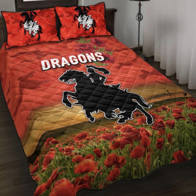 National Rugby League store - Loyal fans of St George Illawarra Dragons's Quilt + 1/2 Pillow Cases:vintage National Rugby League suit,uniform,apparel,shirts,merch,hoodie,jackets,shorts,sweatshirt,outfits,clothes