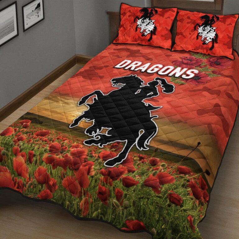 National Rugby League store - Loyal fans of St George Illawarra Dragons's Quilt + 1/2 Pillow Cases:vintage National Rugby League suit,uniform,apparel,shirts,merch,hoodie,jackets,shorts,sweatshirt,outfits,clothes