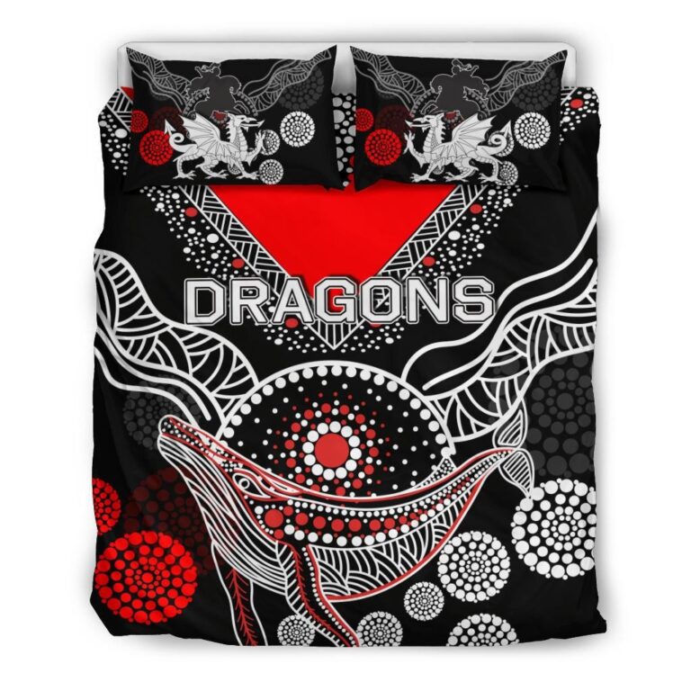 National Rugby League store - Loyal fans of St George Illawarra Dragons's Bedding Duvet Cover + 1/2 Pillow Cases:vintage National Rugby League suit,uniform,apparel,shirts,merch,hoodie,jackets,shorts,sweatshirt,outfits,clothes