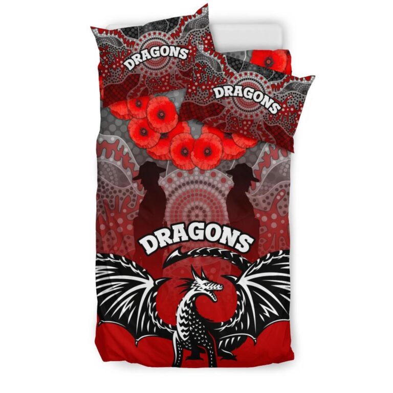 National Rugby League store - Loyal fans of St George Illawarra Dragons's Bedding Duvet Cover + 1/2 Pillow Cases:vintage National Rugby League suit,uniform,apparel,shirts,merch,hoodie,jackets,shorts,sweatshirt,outfits,clothes