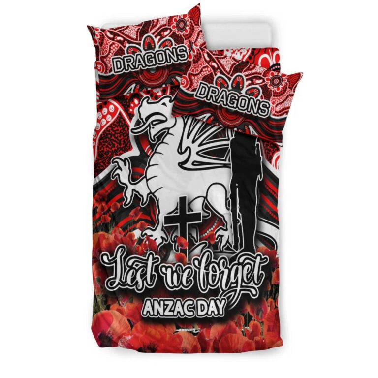 National Rugby League store - Loyal fans of St George Illawarra Dragons's Bedding Duvet Cover + 1/2 Pillow Cases:vintage National Rugby League suit,uniform,apparel,shirts,merch,hoodie,jackets,shorts,sweatshirt,outfits,clothes