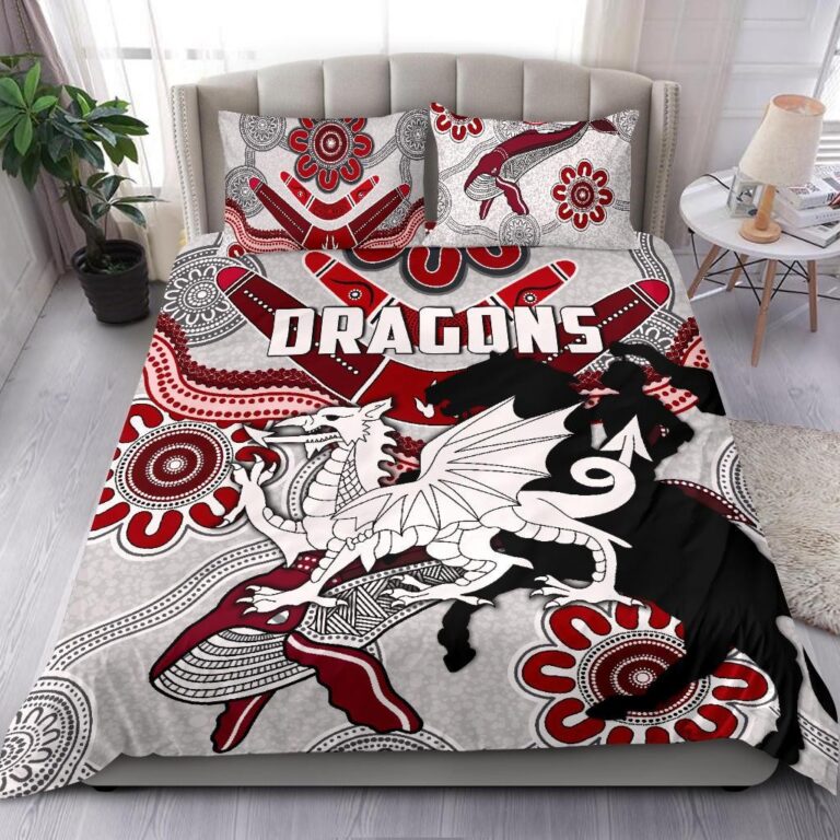 National Rugby League store - Loyal fans of St George Illawarra Dragons's Bedding Duvet Cover + 1/2 Pillow Cases:vintage National Rugby League suit,uniform,apparel,shirts,merch,hoodie,jackets,shorts,sweatshirt,outfits,clothes