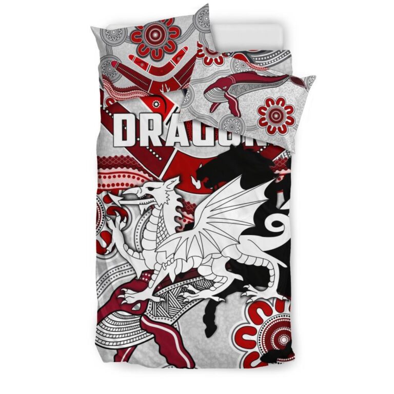 National Rugby League store - Loyal fans of St George Illawarra Dragons's Bedding Duvet Cover + 1/2 Pillow Cases:vintage National Rugby League suit,uniform,apparel,shirts,merch,hoodie,jackets,shorts,sweatshirt,outfits,clothes