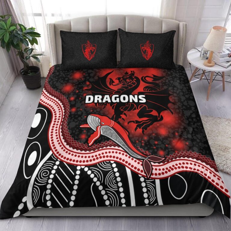 National Rugby League store - Loyal fans of St George Illawarra Dragons's Bedding Duvet Cover + 1/2 Pillow Cases:vintage National Rugby League suit,uniform,apparel,shirts,merch,hoodie,jackets,shorts,sweatshirt,outfits,clothes