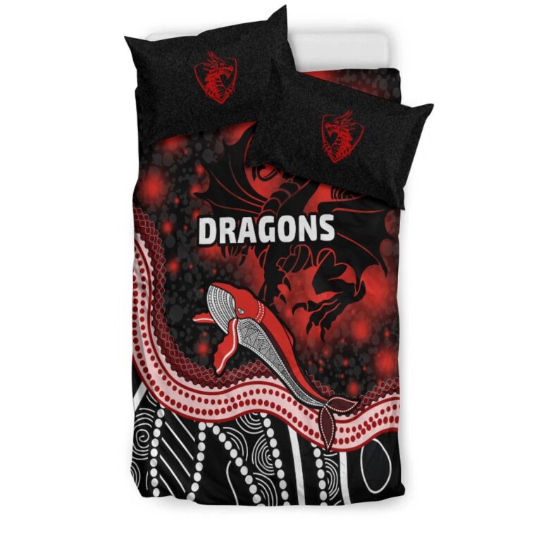 National Rugby League store - Loyal fans of St George Illawarra Dragons's Bedding Duvet Cover + 1/2 Pillow Cases:vintage National Rugby League suit,uniform,apparel,shirts,merch,hoodie,jackets,shorts,sweatshirt,outfits,clothes