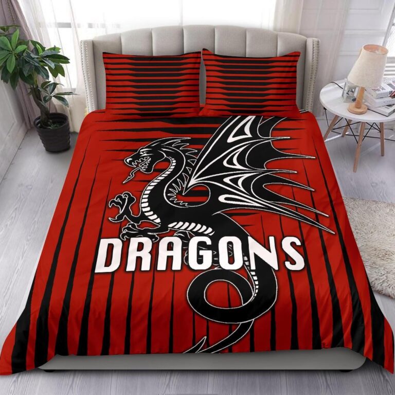 National Rugby League store - Loyal fans of St George Illawarra Dragons's Bedding Duvet Cover + 1/2 Pillow Cases:vintage National Rugby League suit,uniform,apparel,shirts,merch,hoodie,jackets,shorts,sweatshirt,outfits,clothes
