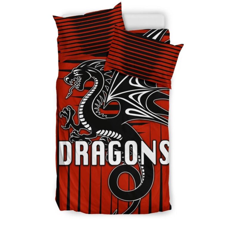 National Rugby League store - Loyal fans of St George Illawarra Dragons's Bedding Duvet Cover + 1/2 Pillow Cases:vintage National Rugby League suit,uniform,apparel,shirts,merch,hoodie,jackets,shorts,sweatshirt,outfits,clothes