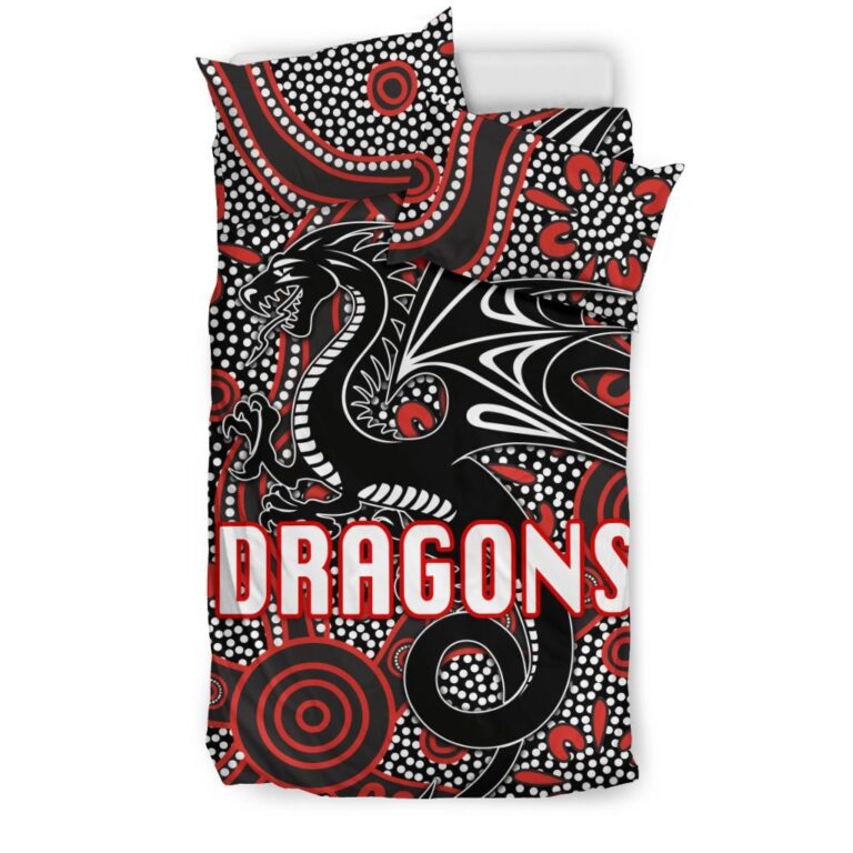 National Rugby League store - Loyal fans of St George Illawarra Dragons's Bedding Duvet Cover + 1/2 Pillow Cases:vintage National Rugby League suit,uniform,apparel,shirts,merch,hoodie,jackets,shorts,sweatshirt,outfits,clothes