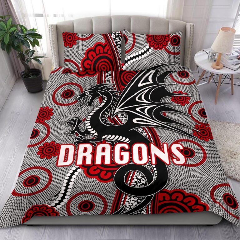 National Rugby League store - Loyal fans of St George Illawarra Dragons's Bedding Duvet Cover + 1/2 Pillow Cases:vintage National Rugby League suit,uniform,apparel,shirts,merch,hoodie,jackets,shorts,sweatshirt,outfits,clothes
