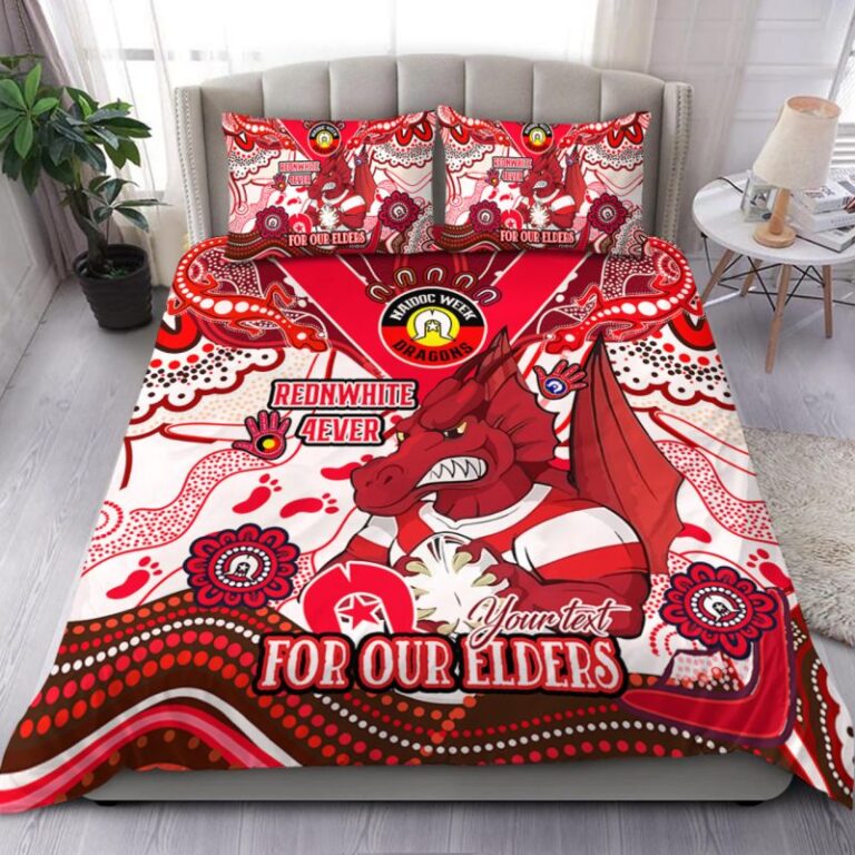 National Rugby League store - Loyal fans of St. George Illawarra Dragons's Bedding Duvet Cover + 1/2 Pillow Cases:vintage National Rugby League suit,uniform,apparel,shirts,merch,hoodie,jackets,shorts,sweatshirt,outfits,clothes