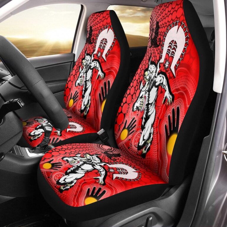 National Rugby League store - Loyal fans of St George Illawarra Dragons's Set 2 Car Seat Cover:vintage National Rugby League suit,uniform,apparel,shirts,merch,hoodie,jackets,shorts,sweatshirt,outfits,clothes