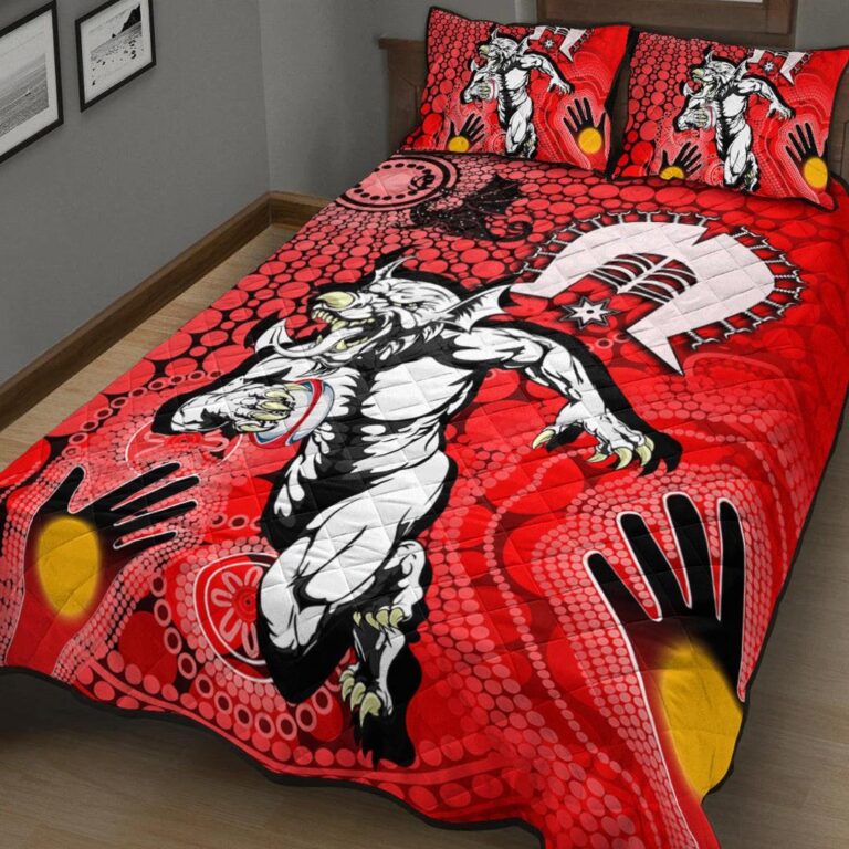 National Rugby League store - Loyal fans of St George Illawarra Dragons's Quilt + 1/2 Pillow Cases:vintage National Rugby League suit,uniform,apparel,shirts,merch,hoodie,jackets,shorts,sweatshirt,outfits,clothes